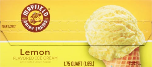 Mayfield Lemon Ice Cream Ice Cream Tub Perspective: bottom