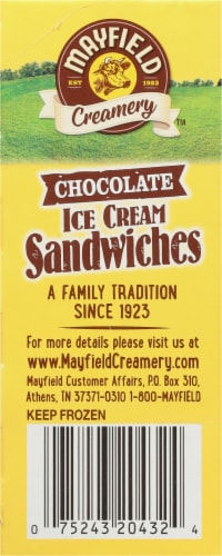 Mayfield Creamery® Chocolate Multipack Ice Cream Sandwiches Perspective: bottom