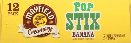 Mayfield Creamery® Pop Stix Banana Multipack Frozen Snack Ice Pop Perspective: bottom