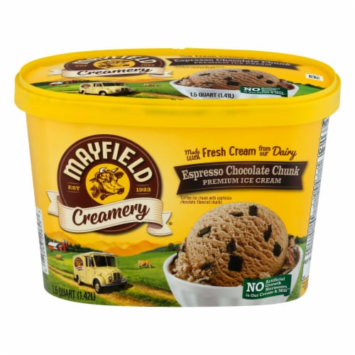 Mayfield Espresso Chocolate Chunk Premium Ice Cream Perspective: bottom