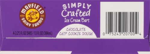 Mayfield Simply Crafted Chocolate Chip Cookie Dough Ice Cream Bars Perspective: bottom