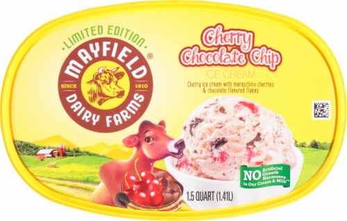 Mayfield Dairy Farms Cherry Chocolate Chip Ice Cream Perspective: bottom