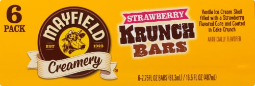 Mayfield Creamery Strawberry Krunch Bars Ice Cream Bars Perspective: bottom