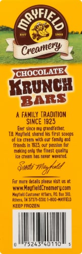 Mayfield Creamery Chocolate Krunch Bars Ice Cream Bars Perspective: bottom