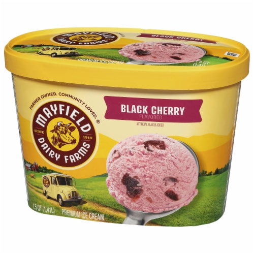 Mayfield Dairy Farms Premium Black Cherry Flavored Ice Cream Perspective: bottom