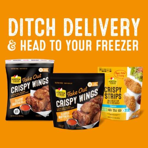 Foster Farms Take Out Crispy Wings with Sweet Chipotle BBQ Sauce Perspective: bottom