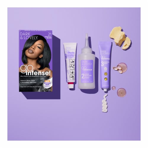 Dark and Lovely Go Intense Permanent Hair Color for Dark Hair 10 Golden Blonde Perspective: bottom
