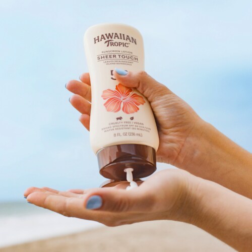 Hawaiian Tropic Sheer Touch Ultra Radiance Sunscreen Lotion SPF 30 With Island Inspired Botanicals Perspective: bottom