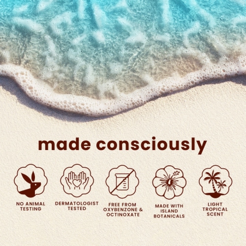 Hawaiian Tropic Antioxidant SPF30 Sunscreen Mist Perspective: bottom