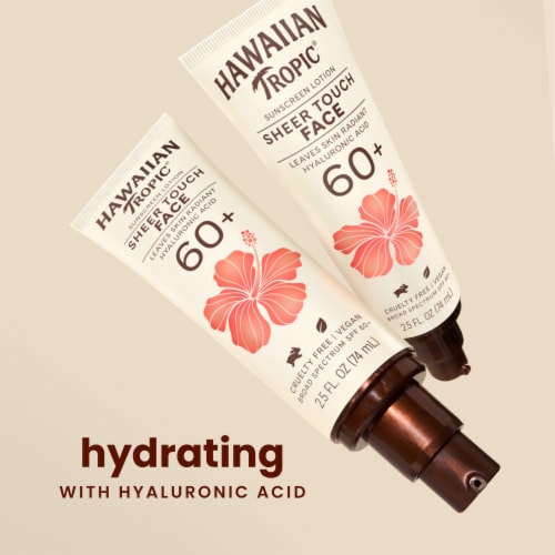 Hawaiian Tropic® Sheer Touch Face Sunscreen SPF 60 with Hyaluronic Acid Perspective: bottom