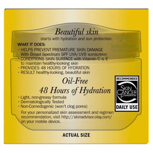 Olay Complete All Day Facial Cream Lightweight with SPF 15 Perspective: bottom