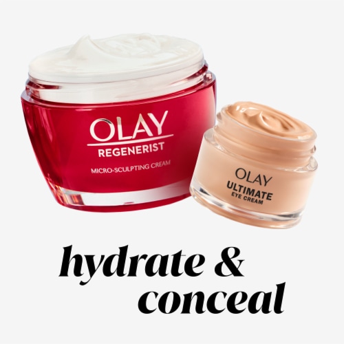 Olay Ultimate for Wrinkles Puffy Eyes + Dark Circles Eye Cream Perspective: bottom