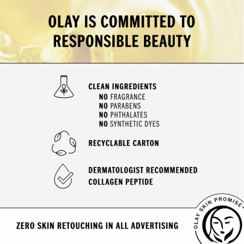 Olay Regenerist Collagen Peptide 24 Serum Fragrance-Free Face Moisturizer Perspective: bottom