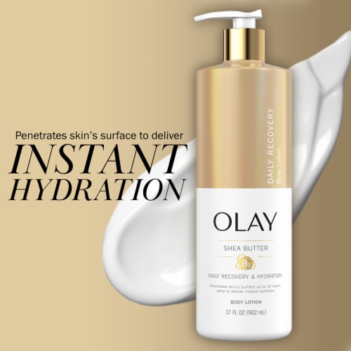 Olay Daily Hand & Body Lotion with Recovery & Hydration Shea Butter Perspective: bottom
