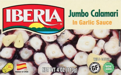 Iberia Calamari in Garlic Sauce Jumbo 4 oz Perspective: bottom