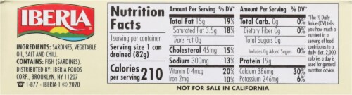 Iberia Hot Sardines in Vegetable Oil 4.2 oz Perspective: bottom