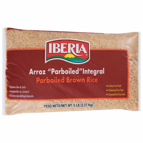 Iberia Parboiled Brown Rice 5 lb Perspective: bottom