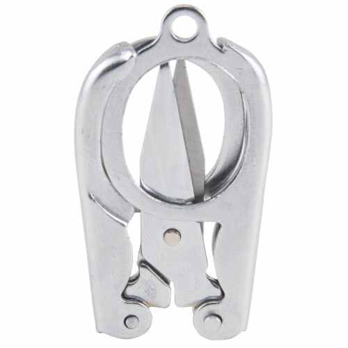 3" Folding Scissors, Chrome Plated Perspective: bottom