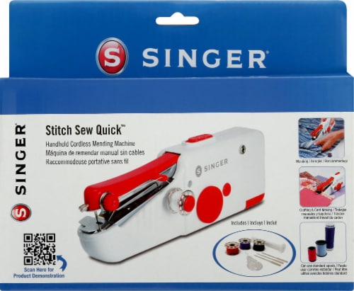 SINGER® Stitch Sew Quick Hand-Held Sewing Machine Perspective: bottom
