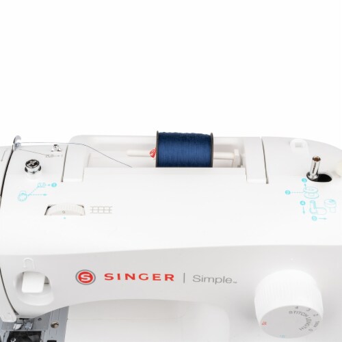 SINGER All-Purpose Polyester Thread - Blue Perspective: bottom
