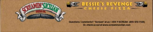 Screamin' Sicilian™ Bessie's Revenge Cheese Frozen Pizza Perspective: bottom