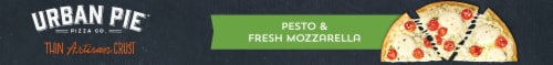 Urban Pie Pizza Co. Pesto Fresh Mozzarella Thin Artisan Crust Frozen Pizza Perspective: bottom