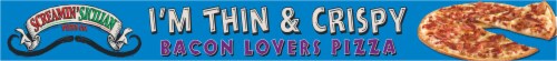 Screamin' Sicilian Bacon Lovers Pizza Perspective: bottom