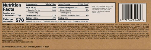 Screamin' Sicilian® Stromboli Pepperoni Perspective: bottom