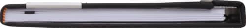 Top Flight Magnetic Flap Back Journal - Black Perspective: bottom