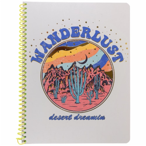 Top Flight Uptown Girl Wide Rule 1-Subject Notebook - 70 Sheets - Colors May Vary Perspective: bottom
