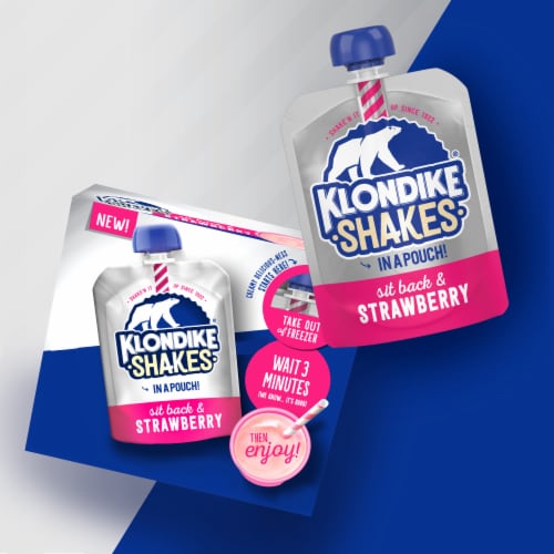 Klondike Sit Back & Strawberry Light Ice Cream Milkshake Perspective: bottom