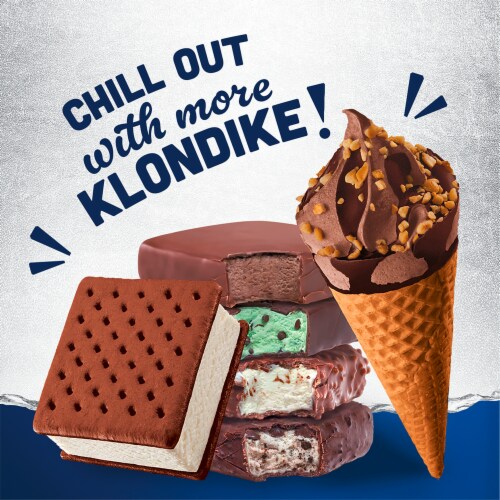 Klondike Cookies and Crème Frozen Dairy Dessert Sandwiches Perspective: bottom