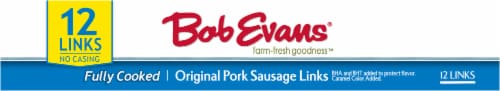 Bob Evans Fully Cooked Original Pork Sausage Links Perspective: bottom