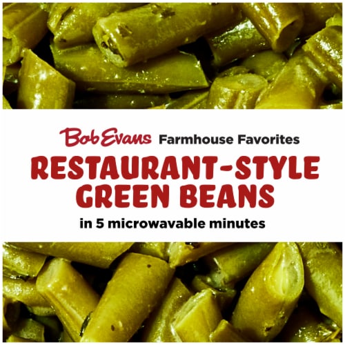 Bob Evans Farmhouse Favorites Green Beans with Garlic Herb Butter Sauce Perspective: bottom