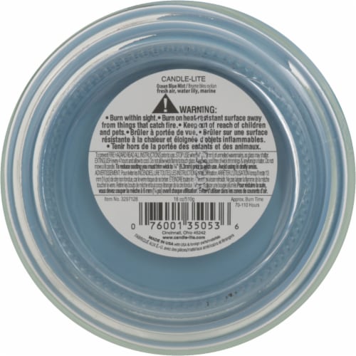 Candle-Lite™ Ocean Blue Mist Jar Candle Perspective: bottom