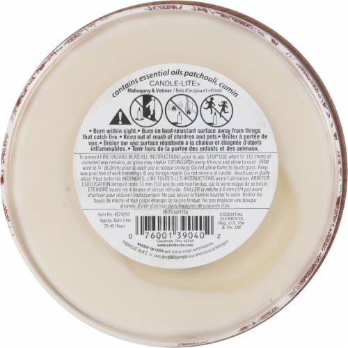 Essential Elements® Mahogany & Vetiver Candle Perspective: bottom