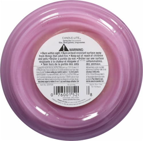 Candle-lite® Spring Lilac Jar Candle Perspective: bottom