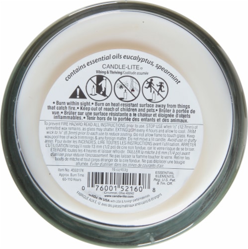 Candle-lite® Essential Elements® Wooden Wick Vibing & Thriving Jar Candle Perspective: bottom