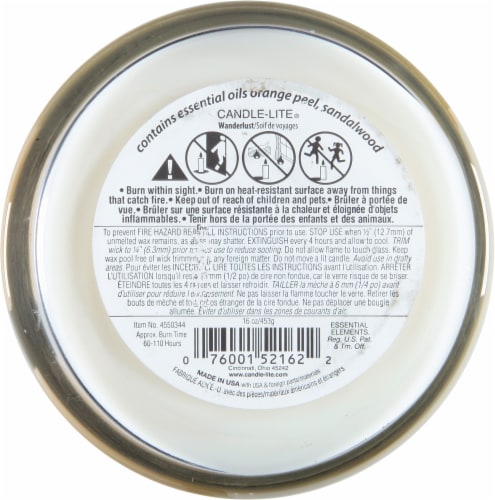 Candle-lite Essential Elements® Wooden Wick Wanderlust Jar Candle Perspective: bottom