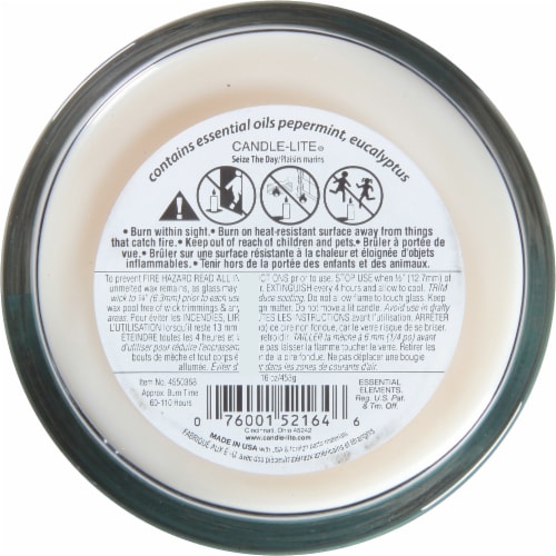 Candle-lite® Essential Elements® Wooden Wick Seize the Day Jar Candle - Sea Salt and Driftwood Perspective: bottom