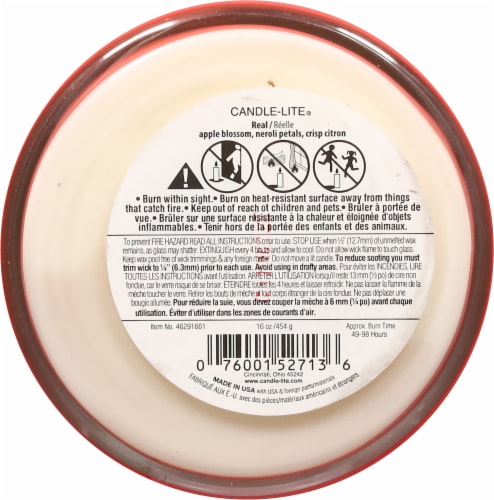 Candle-lite® Pure 2-Wick Jar Candle Real Perspective: bottom