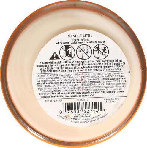 Candle-lite® Pure 2-Wick Jar Candle Bright Perspective: bottom
