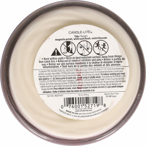 Candle-lite Odor Eliminating Pure Scented 2-Wick Candle Perspective: bottom