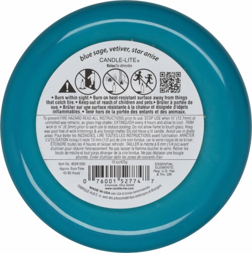 Candle-Lite Company® Essential Elements® Vibes Relax Jar Candle Perspective: bottom