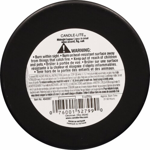 Candle-lite Rugged & Refined® Jar Candle Midnight Cognac Perspective: bottom