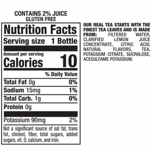 Diet Snapple Half 'N Half Iced Tea & Lemonade Drink Perspective: bottom