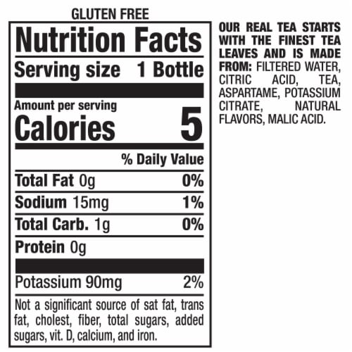Snapple® Zero Sugar Raspberry Tea Perspective: bottom