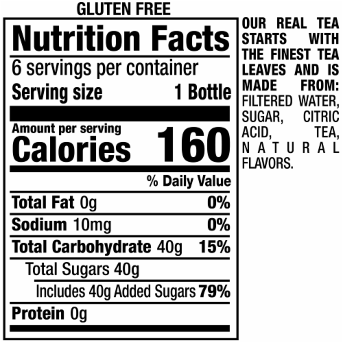 Snapple® Peach Tea Perspective: bottom