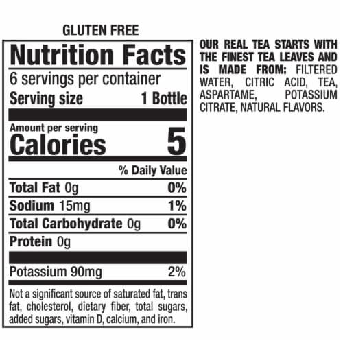 Snapple® Zero Sugar Peach Tea Perspective: bottom