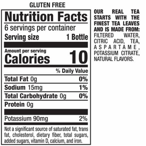 Snapple Zero Sugar Trop-a-Rocka Tea Perspective: bottom